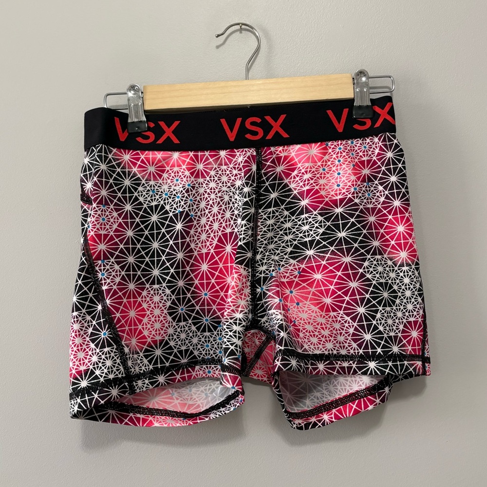 Victoria’s Secret VSX Geometric Athletic Shorts Pink and Black